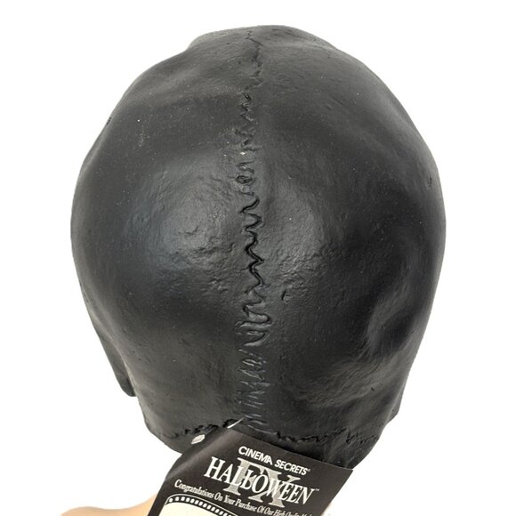 Cinema Secrets Black Latex Skull Mask NWT NOS - Picture 6 of 12